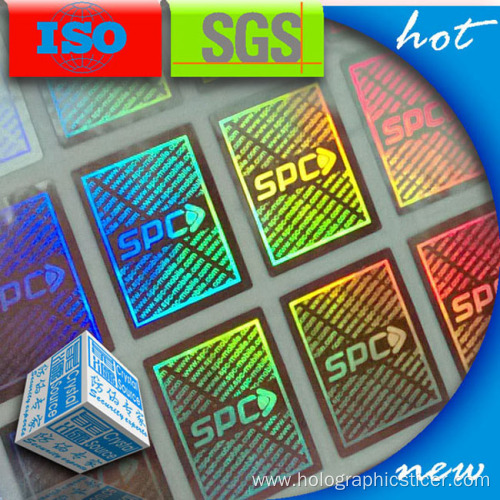 Custom Self Adhesives Holographic Label